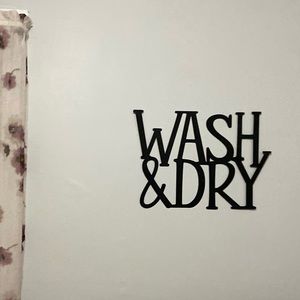 WASH & DRY SIGN